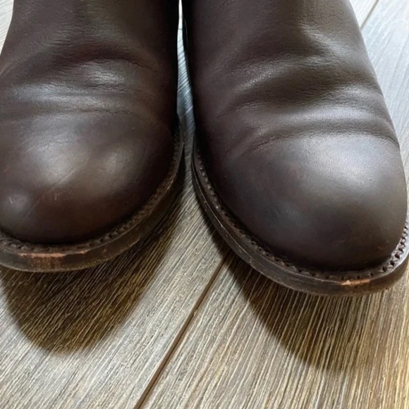 Frye Dark Brown Zip Up Bootie 8.5 - Picture 3 of 4